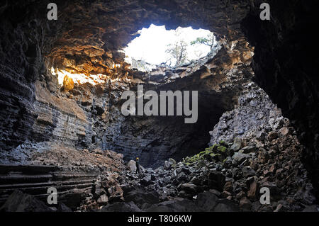 Oberlicht Höhle, El Malpais Stockfoto