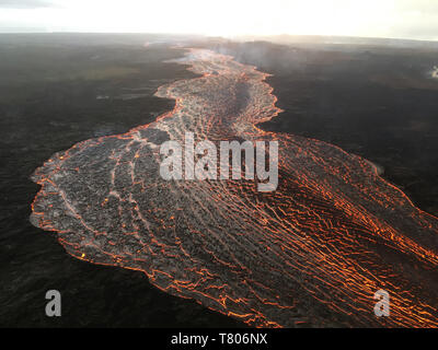 Kilauea Eruption 2018 Stockfoto