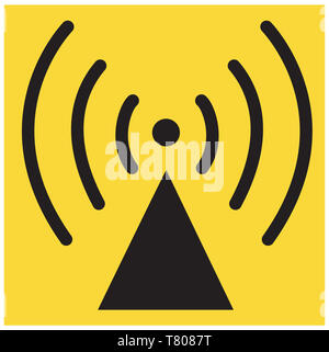 Radio Wellen Symbol, Abbildung Stockfoto