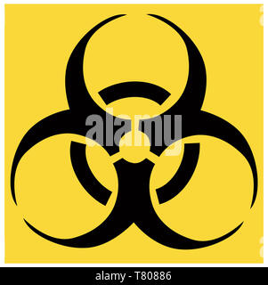 Biohazard Symbol, Abbildung Stockfoto