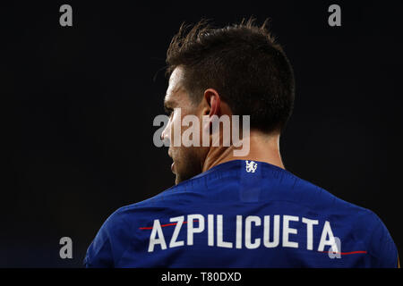 Stamford Bridge, London, UK. 9. Mai, 2019. Europa League Fußball, Halbfinale, 2 Bein, Chelsea gegen Eintracht Frankfurt; Cesar Azpilicueta von Chelsea Credit: Aktion plus Sport/Alamy leben Nachrichten Stockfoto