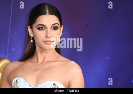 London, Großbritannien. 09 Mai, 2019. LONDON, GROSSBRITANNIEN. Mai 09, 2019: Naomi Scott an der 'Aladdin' Premiere im Odeon Luxe, Leicester Square, London. Bild: Steve Vas/Featureflash Credit: Paul Smith/Alamy leben Nachrichten Stockfoto