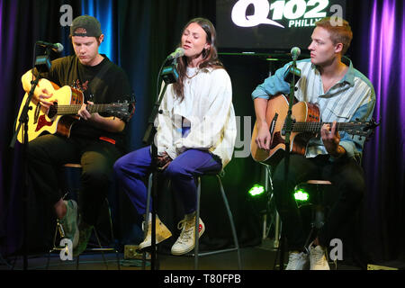 Bala Cynwyd, PA, USA. 9. Mai, 2019. Besuchen Sie NOTD Q102 Performance Studio in Bala Cynwyd Pa Mai 9, 2019 Quelle: Star Shooter / alamy Leben Nachrichten Stockfoto