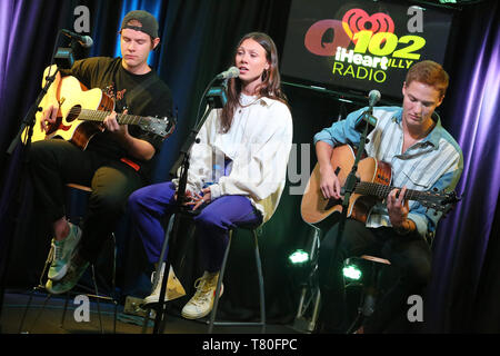 Bala Cynwyd, PA, USA. 9. Mai, 2019. Besuchen Sie NOTD Q102 Performance Studio in Bala Cynwyd Pa Mai 9, 2019 Quelle: Star Shooter / alamy Leben Nachrichten Stockfoto