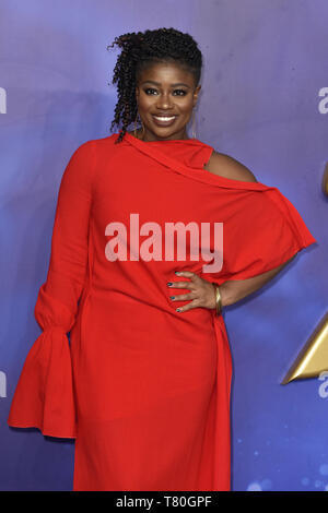 Clara Amfo besucht die Europäischen Gala 'Aladdin' im Odeon Luxe Leicester Square in London, England Stockfoto