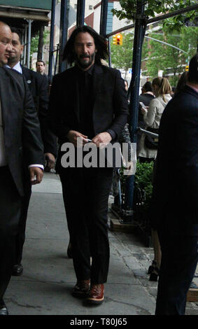 New York, NY, USA. 9. Mai, 2019. Keanu Reeves Ankunft in der Uraufführung von John Wick: Kapitel 3 Parabellum in Brooklyn, New York City am 9. Mai 2019. Credit: Rw/Medien Punch/Alamy leben Nachrichten Stockfoto