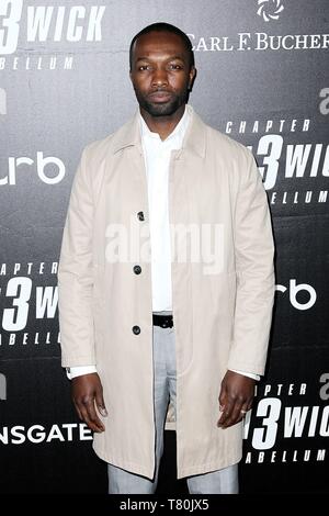 Brooklyn, NY, USA. 9. Mai, 2019. Jamie Hector in der Ankunftshalle für JOHN WICK: KAPITEL 3 - PARABELLUM Weltpremiere, einer Hanson Ort - früher Williamsburgh Savings Bank, Brooklyn, NY Mai 9, 2019. Foto: Steve Mack/Everett Collection/Alamy leben Nachrichten Stockfoto