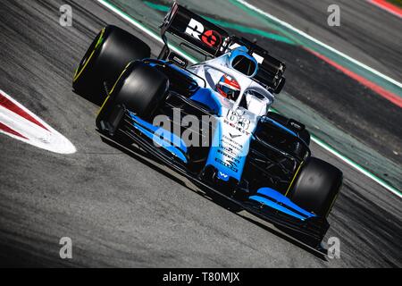 Barcelona, Spanien. 10. Mai, 2019. Barcelona,. 10 Mai, 2019: George Russel (GBR) vom Team Williams treibt in seinem FW 42 während der ersten Training der Spanischen GP am Circuit de Catalunya Credit: Matthias Oesterle/Alamy leben Nachrichten Stockfoto