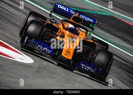 Barcelona, Spanien. 10. Mai, 2019. Barcelona,. 10 Mai, 2019: Carlos Sainz (ESP) von Team McLaren in seinem MCL 34 Antriebe in der ersten Übung der Spanischen GP am Circuit de Catalunya Credit: Matthias Oesterle/Alamy leben Nachrichten Stockfoto