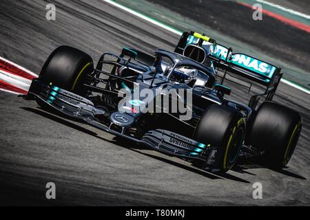 Barcelona, Spanien. 10. Mai, 2019. Barcelona,. 10 Mai, 2019: Valtteri Bottas (FIN) vom Team Mercedes in seinem W10 Laufwerke während der ersten Training der Spanischen GP am Circuit de Catalunya Credit: Matthias Oesterle/Alamy leben Nachrichten Stockfoto