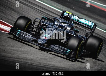Barcelona, Katalonien, Spanien. 10. Mai, 2019. Barcelona,. 10 Mai, 2019:. Valtteri Bottas (FIN) vom Team Mercedes in seinem W10 Laufwerke während der ersten Training der Spanischen GP am Circuit de Catalunya (Credit Bild: © Matthias OesterleZUMA Draht) Stockfoto