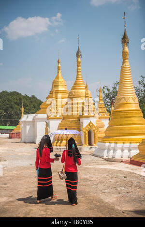 Pindaya Cave Festival, Pindaya, Shan Staat, Myanmar (Birma) Stockfoto