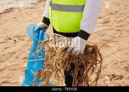 Abholung Abfälle Stockfoto