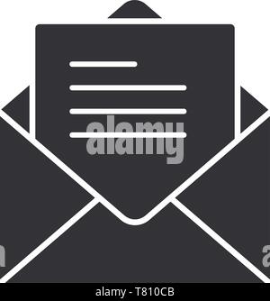 E-Mail schreiben Nachricht Symbol flachbild Vector Illustration Design Stock Vektor