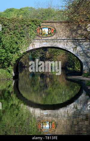 Brücke über Grand Union Canal Berkhamsted Hertfordshire, England Stockfoto