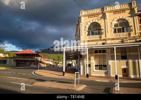 Queenstown, Tasmanien Stockfoto