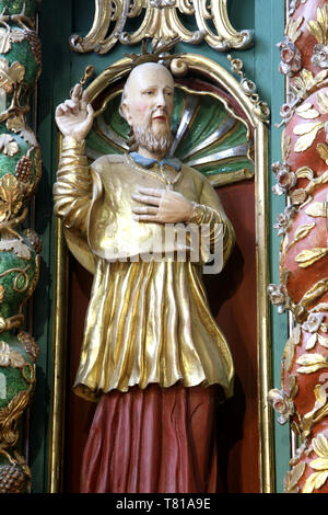 Saint-françois de Sales. Eglise Notre-Dame de l'Assomption. Cordon. Stockfoto