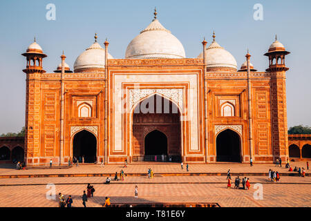 Agra, Indien - 30. November 2017: Taj Mahal Stockfoto