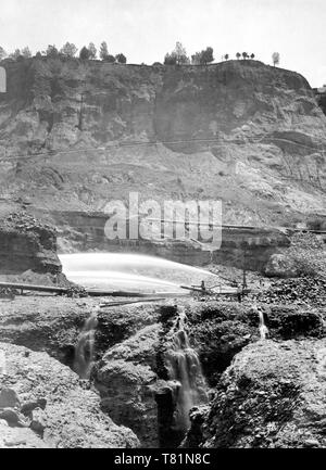 Hydraulische Gold Mining Stockfoto