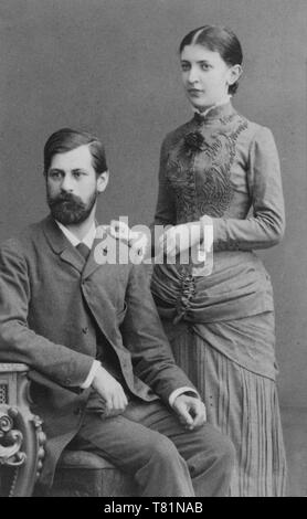 Sigmund Freud mit seiner Frau Martha, 1885 Stockfoto