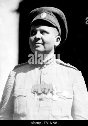 WWI, Maria Bochkareva, russische Offizier Stockfoto