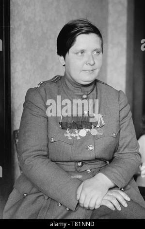 WWI, Maria Bochkareva, russischer Soldat Stockfoto