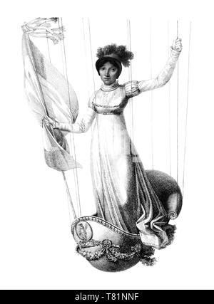 Sophie Blanchard, französischer Aeronaut Stockfoto