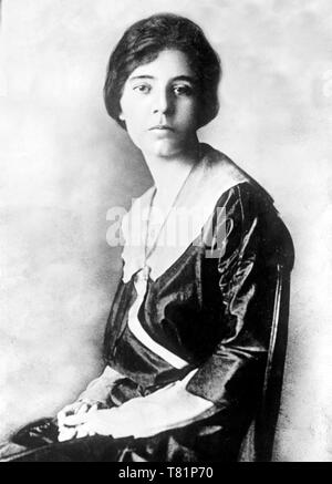 Alice Paul, US-amerikanische Suffragette und Feministin Stockfoto