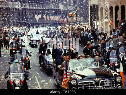 NYC, Ticker Tape Parade für Apollo 11 Crew, 1969 Stockfoto