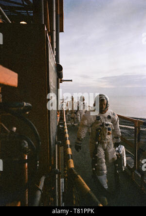 Apollo 11 Astronauten, Prelaunch Countdown, 1969 Stockfoto