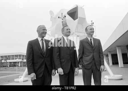 Die NASA kündigt an Apollo 11 Prime Crew, 1969 Stockfoto