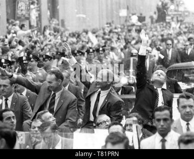 NYC, Ticker Tape Parade für Apollo 11 Crew, 1969 Stockfoto