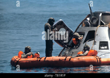 Apollo 11, Recovery Egress Ausbildung, 1969 Stockfoto