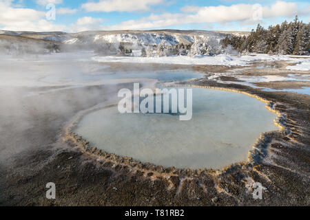 Wams Pool im Yellowstone Stockfoto