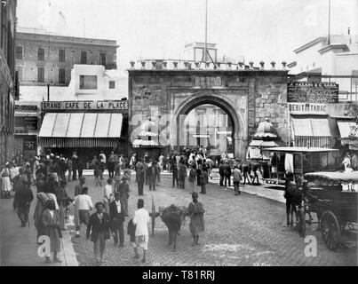 Tunis, Bab El Bhar, 19. Jahrhundert Stockfoto