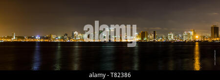 Luanda skyline Farbe Stockfoto