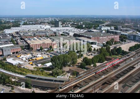 Köln, Deutschland - 31. AUGUST 2008: Köln Messe (Koelnmesse) in Deutschland. Köln Messe besteht seit 1922 und gehört zu den i Stockfoto