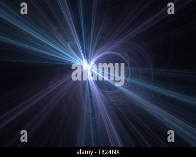 Grafiken Textur. Computer gerenderte Hintergrund. 3D-Fraktale. Glatte Lichtstrahlen. Stockfoto