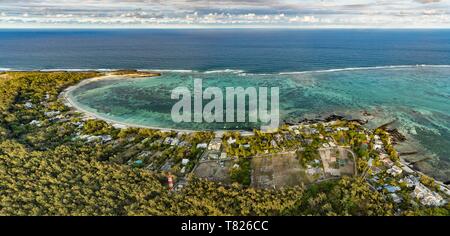 Mauritius, Flacq District, Poste de Flacq, Poste Lafayette (Luftbild) Stockfoto