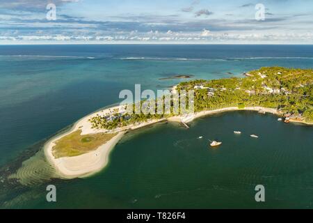Mauritius, Flacq District, Poste de Flacq, die Bucht (Luftbild) Stockfoto