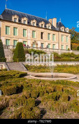 Frankreich, Val d'Oise, Auvers sur Oise, das Schloss (17. Jh.), südliche Fassade, regionale Naturpark der Französisch Vexin Stockfoto