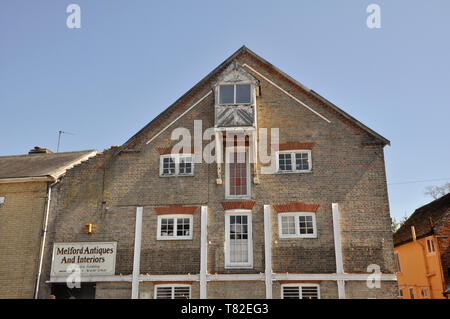 Melford Antiquitäten, Grade II gelisteten ehemaligen Getreidespeicher, Long melford, suffolk, england, großbritannien Stockfoto