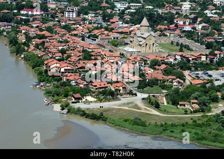 Georgien, mzcheta Mtianeti region, Mtskheta, Svetitskhoveli Kathedrale, die zum Weltkulturerbe der UNESCO Stockfoto
