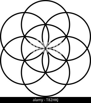 Saatgut Erstellung das Leben Samen genesis Segen schutz Stiftung Stock Vektor