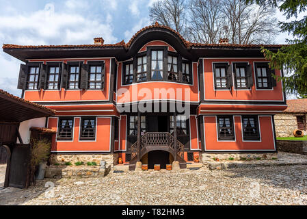 Koprivshtitsa, Bulgarien: Blick bilden die todor Kableshkov House Museum in der koprivshtitsa Dorf, Bulgarien Stockfoto