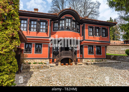 Koprivshtitsa, Bulgarien: Blick bilden die todor Kableshkov House Museum in der koprivshtitsa Dorf, Bulgarien Stockfoto