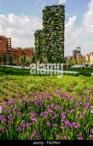 Apartament Porta Nuova, Bosco Verticale, vertikale Wald Apartment Gebäuden, Mailand, Italien. Stockfoto