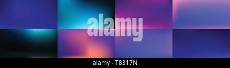 Glatte abstrakte bunten Hintergründen set Vektor Design Stock Vektor