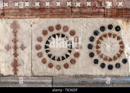 Marmor-Intarsien in der Chiesa San Matteo, Genua, Ligurien, Nordwestitalien Stockfoto