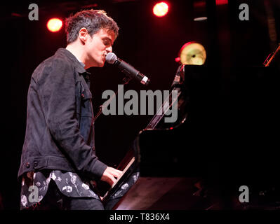 Jamie Cullum durchführen am Cheltenham Jazz Festival, 1. Mai 2019 Stockfoto